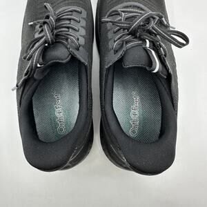 Orthofeet Shoes WMNS Black 10B Lace Up Walking Comfort Cushioned Sneaker Support